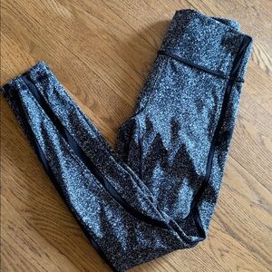 lululemon athletica Black and Gray Leggings